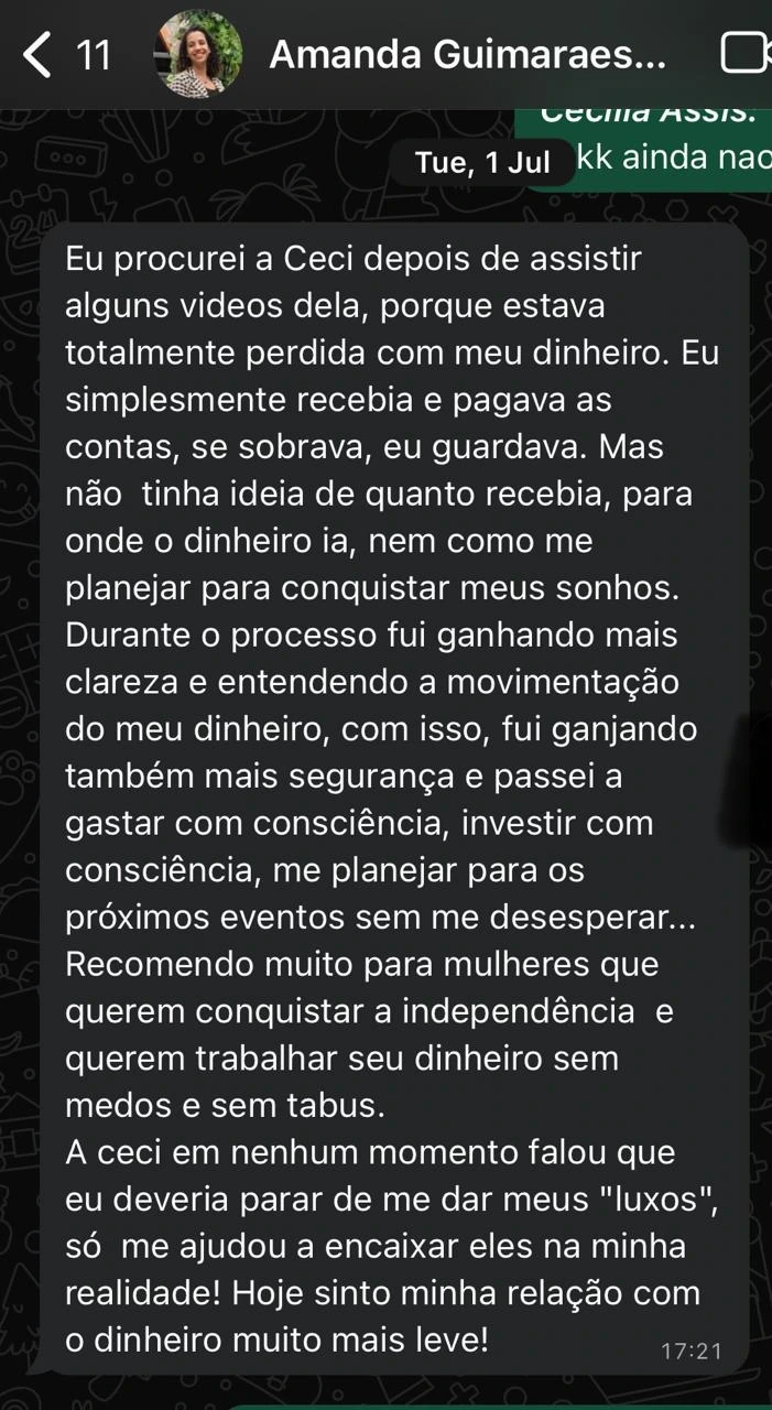 Depoimento de Amanda
