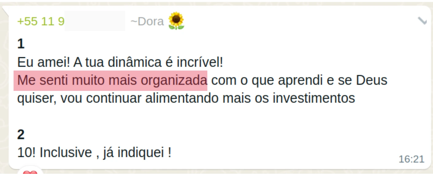 Depoimento de Dora